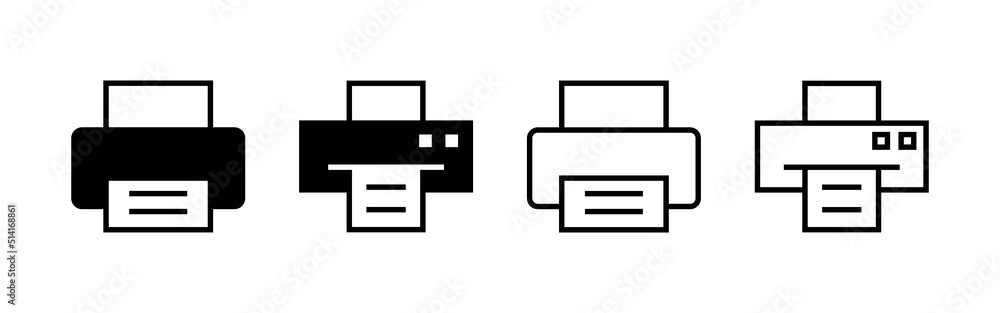 Print icon vector. printer sign and symbol Print icon vector. printer sign and symbol