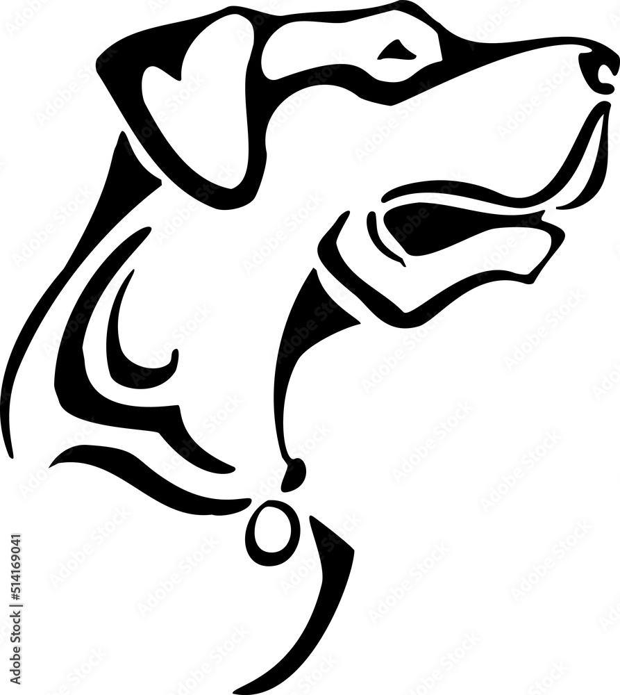 Fototapeta premium Dog - Wild Animals - Logo Animal Vector, Animal Silhouette Stencil