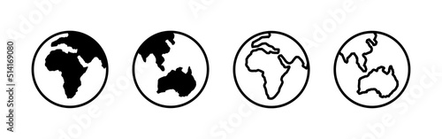 World map vector. Worldmap sign and symbol. Globe icon