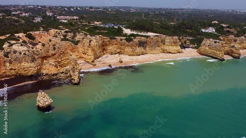 View of Marinha beach in Algarve, Portugal