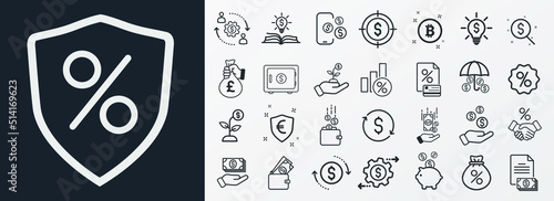 Money, finance, payment, banking icons - Modern design 