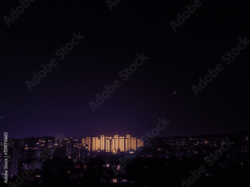 Canvas Print Night City of Seoul, Korea