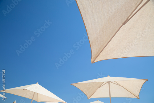 Sun umbrellas on the beach