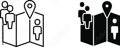 Population icon ,  vector illustration