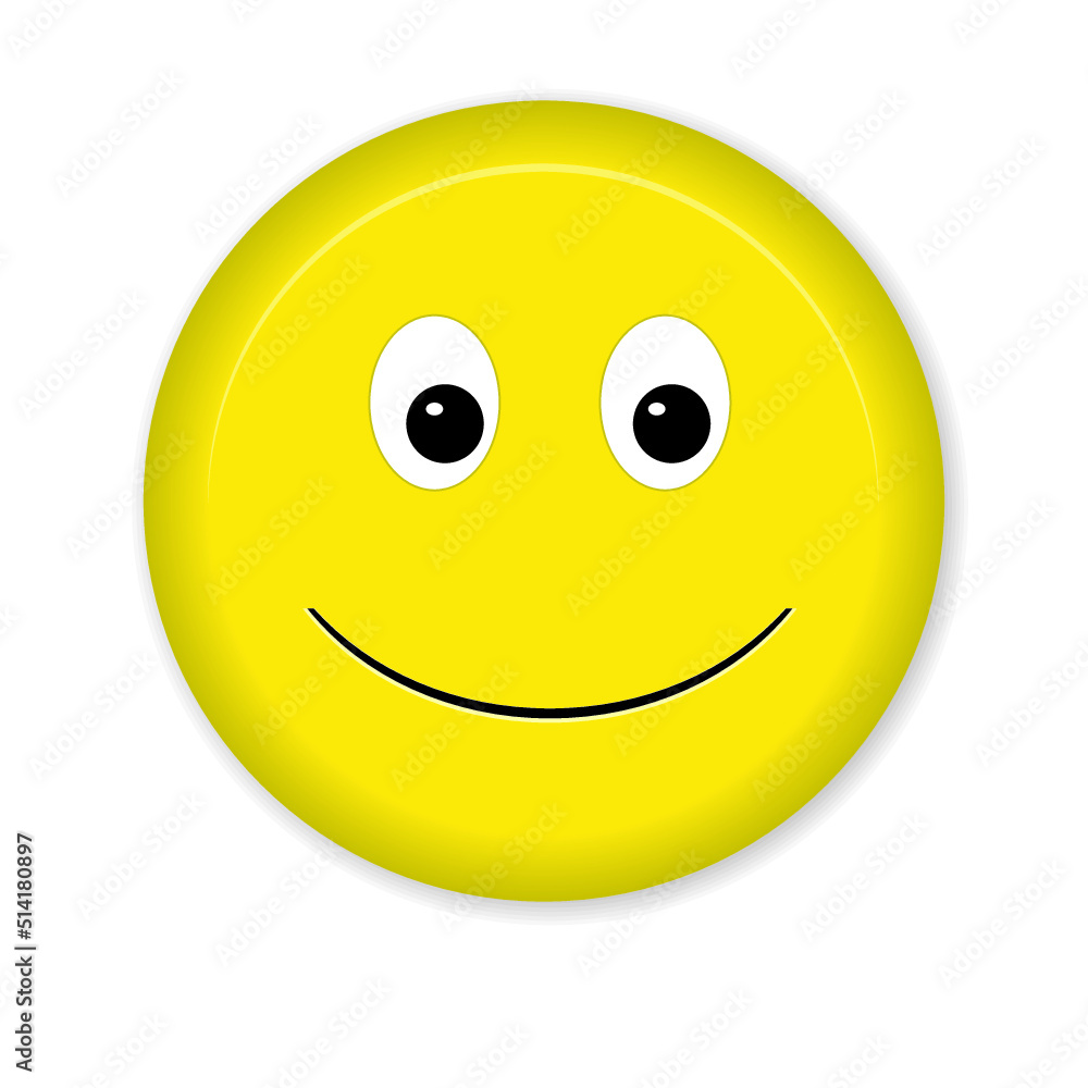 Fototapeta premium Smile icon isolated on a white background