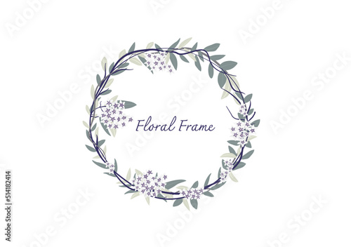 Hoya carnosa flower floral frame vector on white background