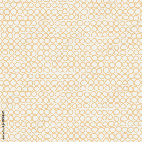Seamless abstract pattern with hand drawn circles