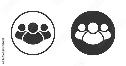 Teamwork icon. Business collaborate icon. Management symbol. Flat vector illustration.