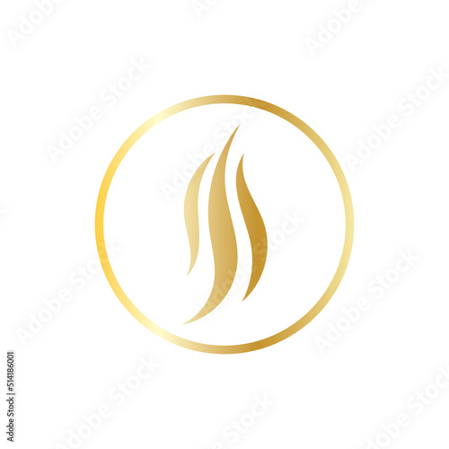 Hair treatment logo removal logo vector image design illustration