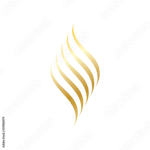 Hair treatment logo removal logo vector image design illustration
