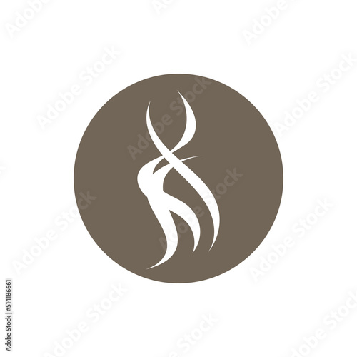 Hair treatment logo removal logo vector image design illustration