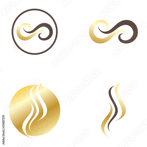 Hair treatment logo removal logo vector image design illustration