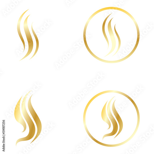 Hair treatment logo removal logo vector image design illustration