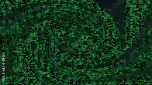 Green toned background. Programming language. 1s and 0s. Binary system