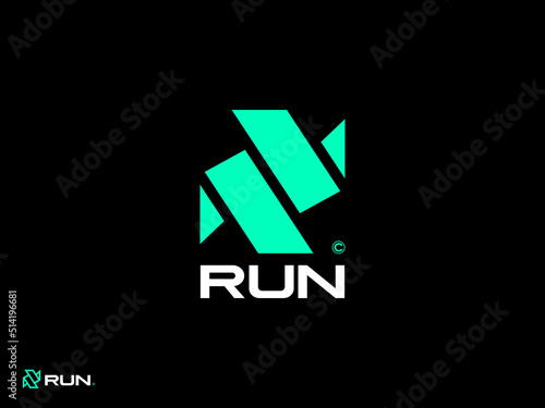 Modern RUN logo design. Great design concept. Vector, 2022-2023