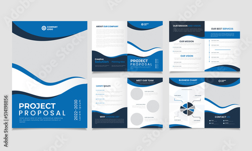 Project proposal template and business proposal template design