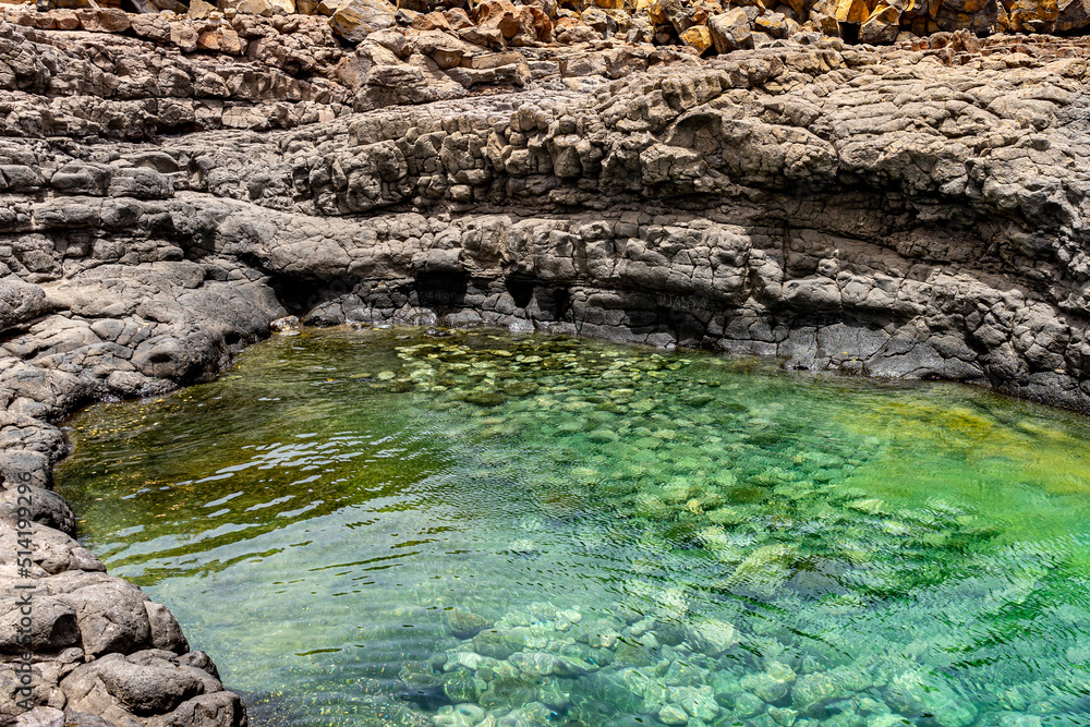 Green crystal clear water on the island of Sal
Green crystal clear water on the island of Sal