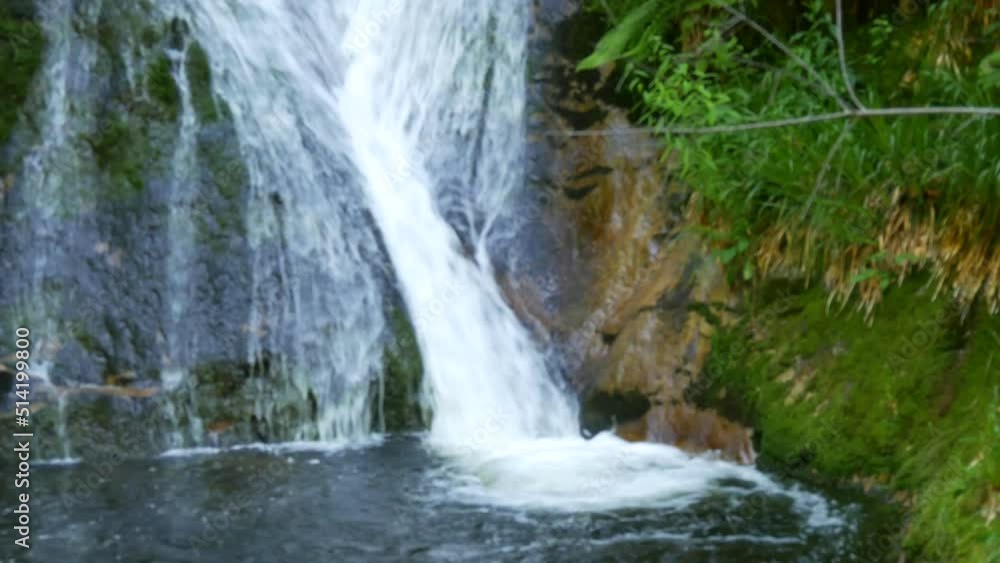 Beautiful mountain clean and transparent small waterfall in the Black Forest mountains, Germany Beautiful mountain clean and transparent small waterfall in the Black Forest mountains, Germany