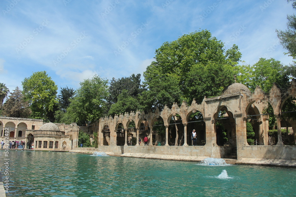 Halil Ür-Rahman Mosque Balıklıgöl and fountain pool , Eyyübiye Şanlıurfa Turkey