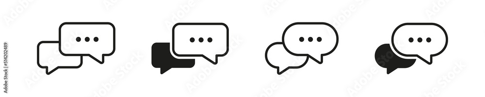 Text message icon. Chat bubble sign. Text balloon vector symbol. Chat message isolated on white background. Text message icon. Chat bubble sign. Text balloon vector symbol. Chat message isolated on white background.