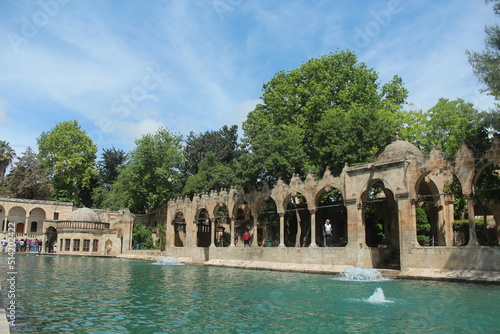 Halil Ür-Rahman Mosque Balıklıgöl and fountain pool , Eyyübiye Şanlıurfa Turkey photo