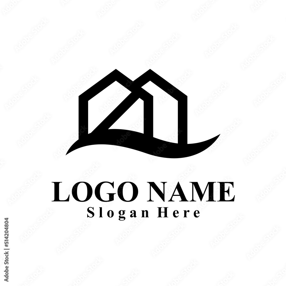 Home interior themed vector logo Home interior themed vector logo