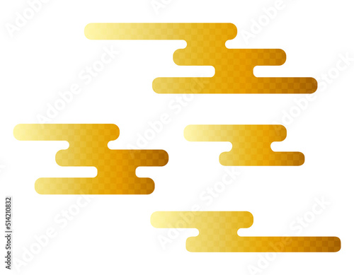 和風背景　和柄　正月　雲