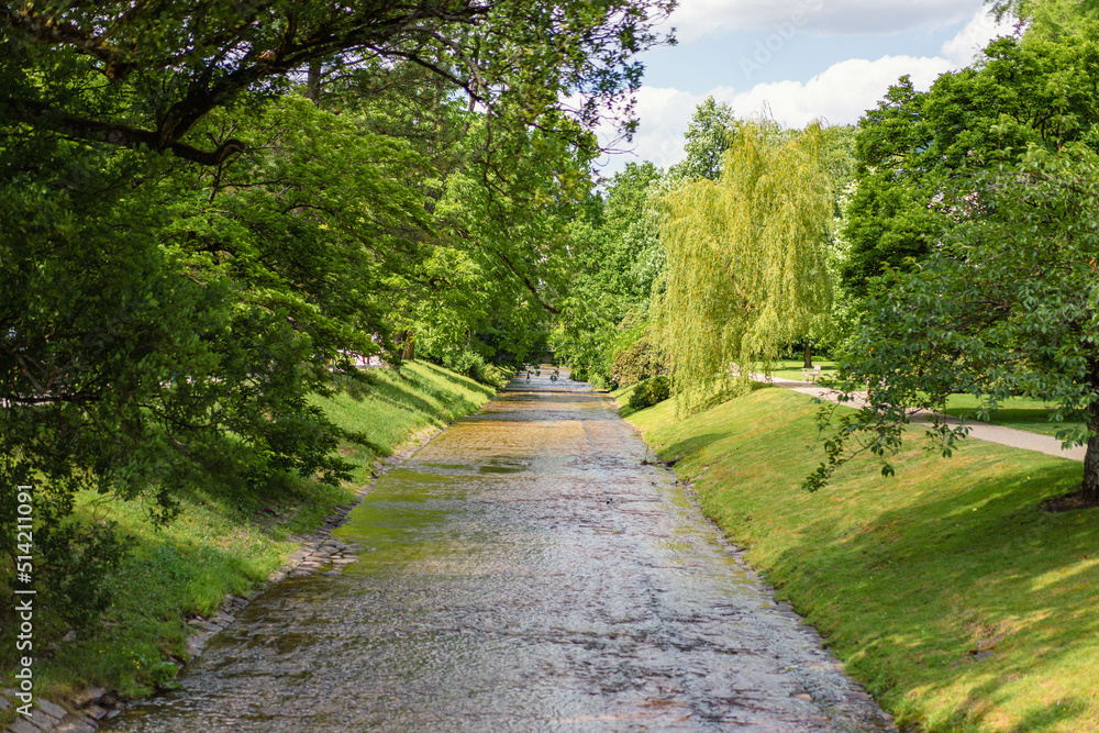 Baden-Baden city river, Canal, Germany