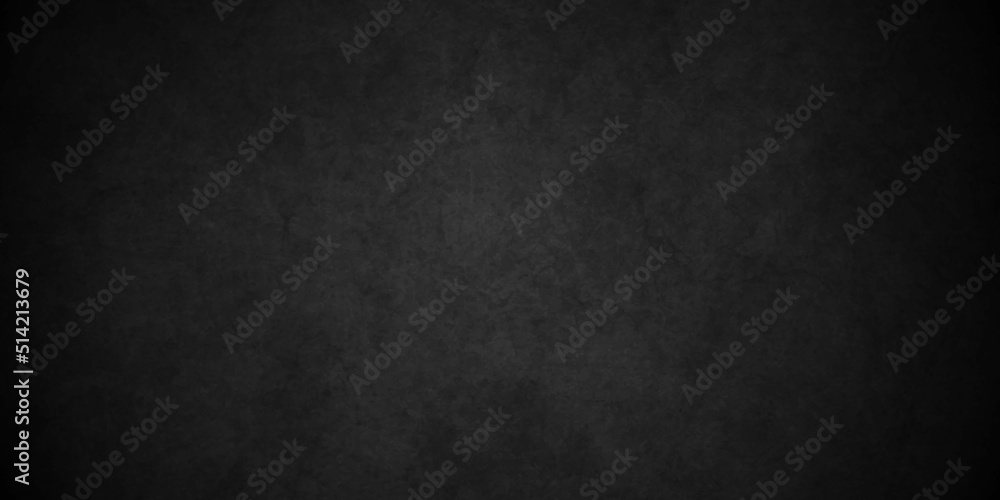 Dark Black stone concrete texture grunge backdrop background anthracite panorama. Panorama dark grey black slate background or texture. Black or dark gray rough grainy stone texture background.