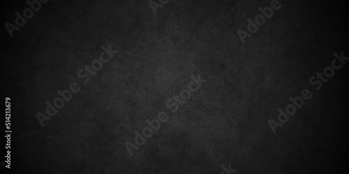 Dark Black stone concrete texture grunge backdrop background anthracite panorama. Panorama dark grey black slate background or texture. Black or dark gray rough grainy stone texture background.