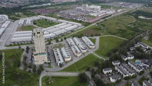 Aerial view Agacia Town, Kampar and housing residential surround photo