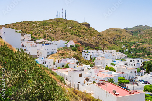 Cityscape of the village of Mojacar (Almeria, Andalusia, Spain)