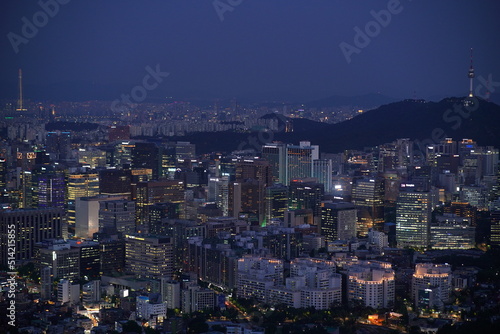 인왕산, 인왕산 야경, 서울, seoul, Republic of korea