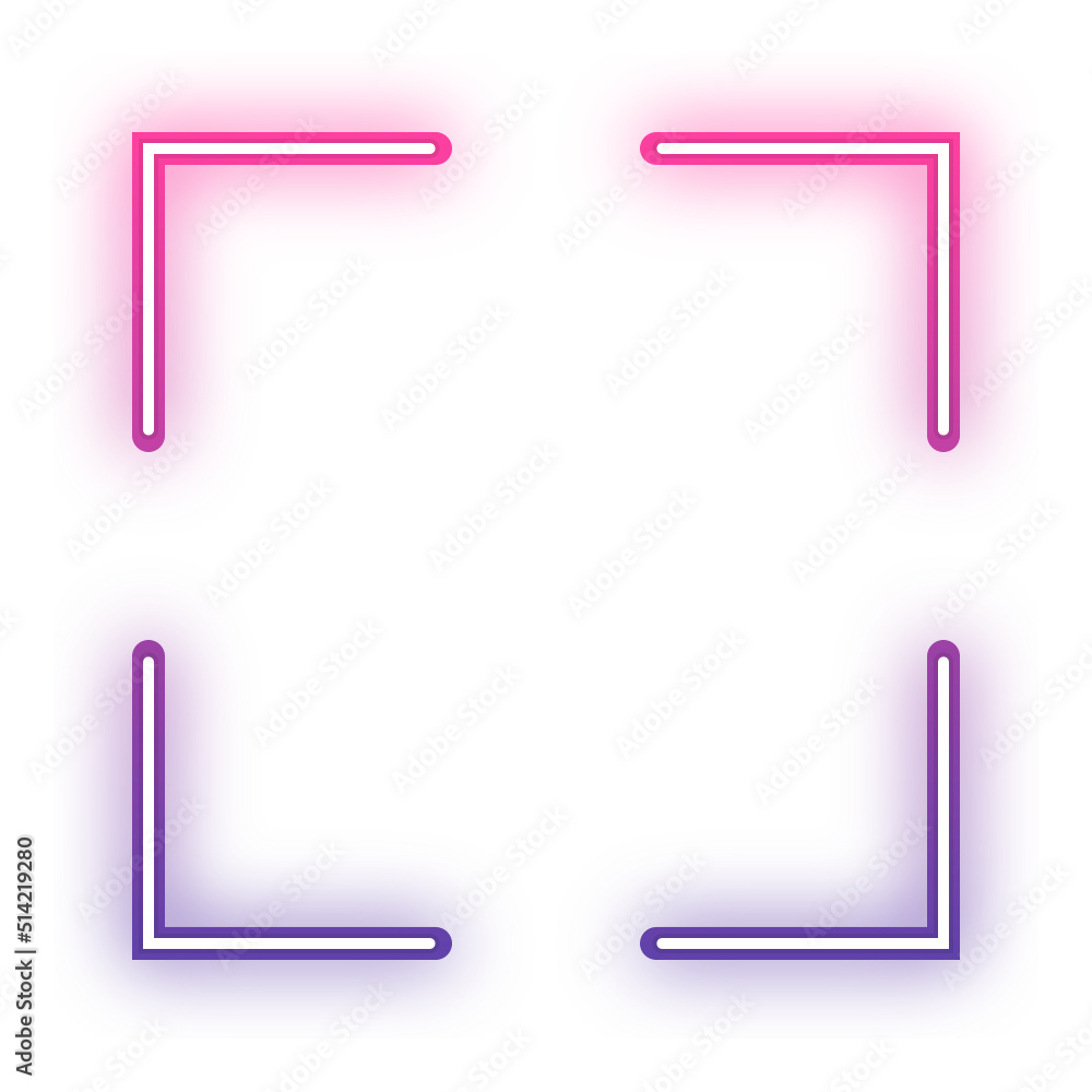 neon square split frame neon square split frame