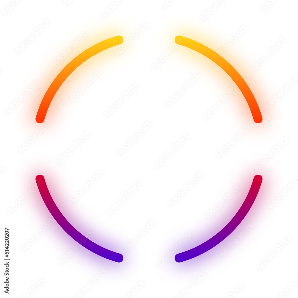 glow gradient round split frame glow gradient round split frame