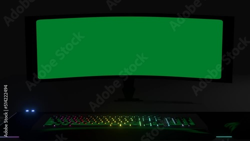 illuminated keyboard with customizable greenback screen 