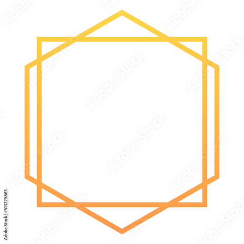 gradient geometric frame