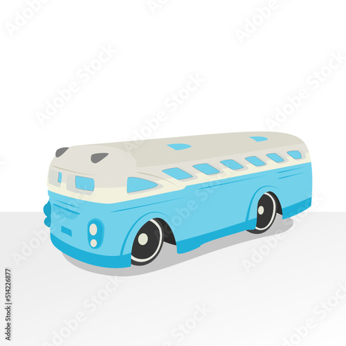 VW Combi logo illustration for Volkswagen Car Club or Community, stance modification low rider style