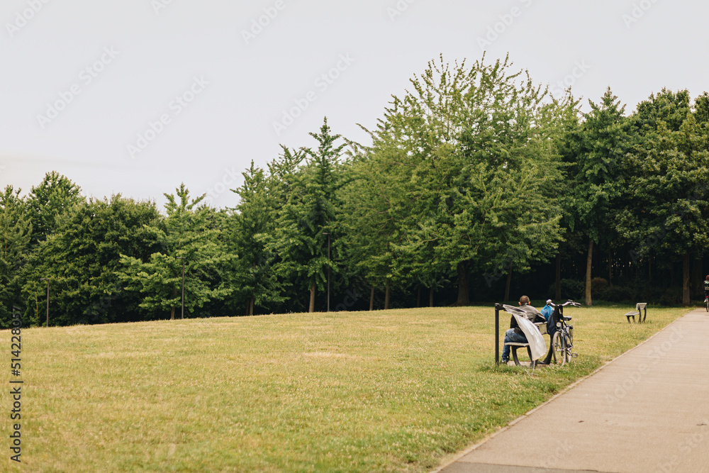 Fototapeta premium Amiens, France 2022-06-23: the old town of amiens in the country of france during the summer