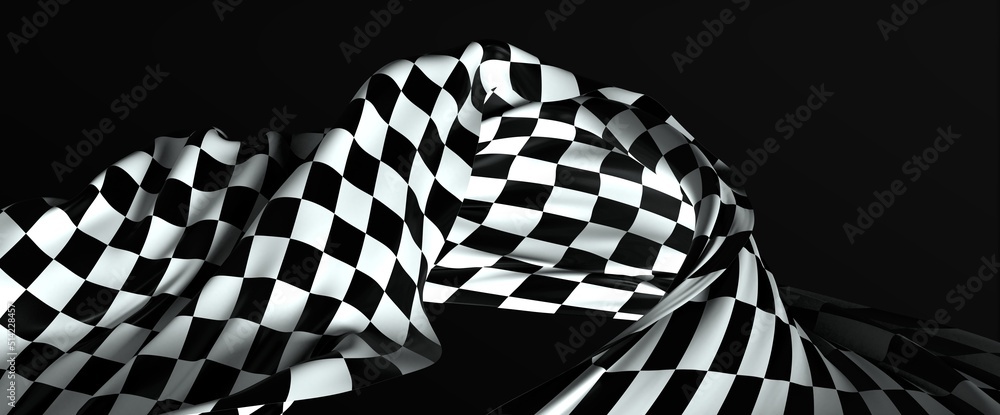 Checkered flag, race flag background 3d. Checkered flag, race flag background 3d.