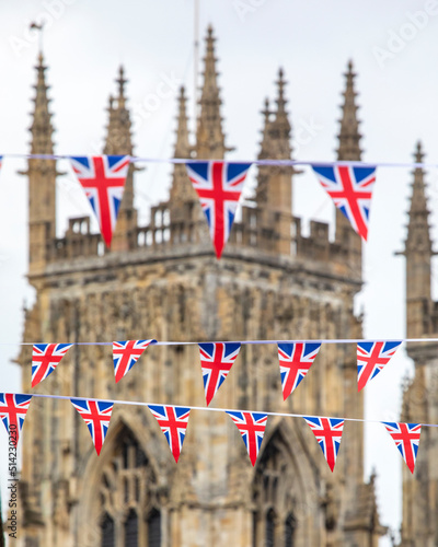 Union Flag Bunting in the City of York, UK #514230230