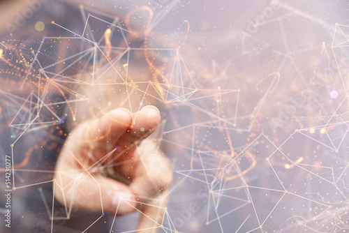 Global network. Blockchain....