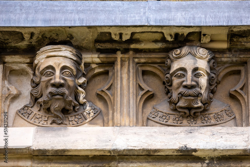 Sculptures on the Exterior of York Minster in York, UK