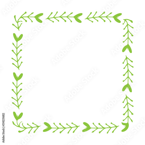 square leaves frame