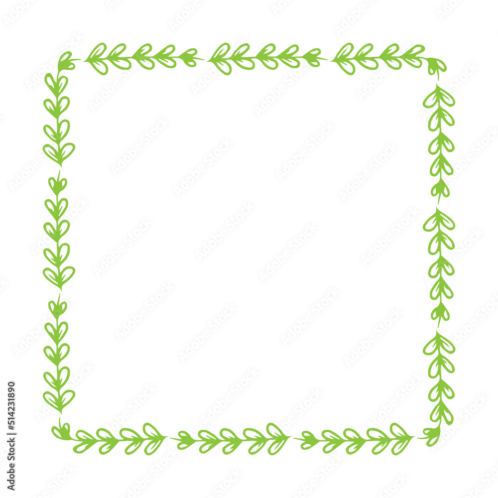 square leaves frame square leaves frame