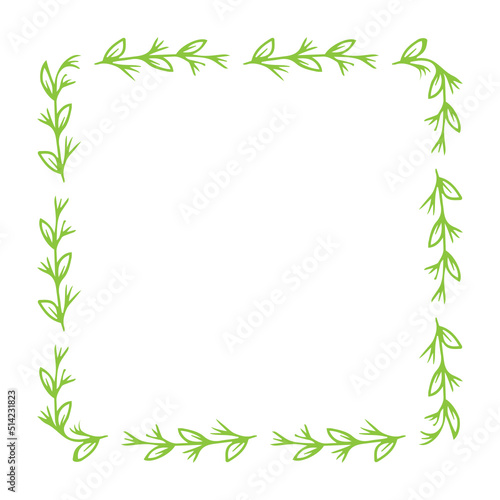 square leaves frame