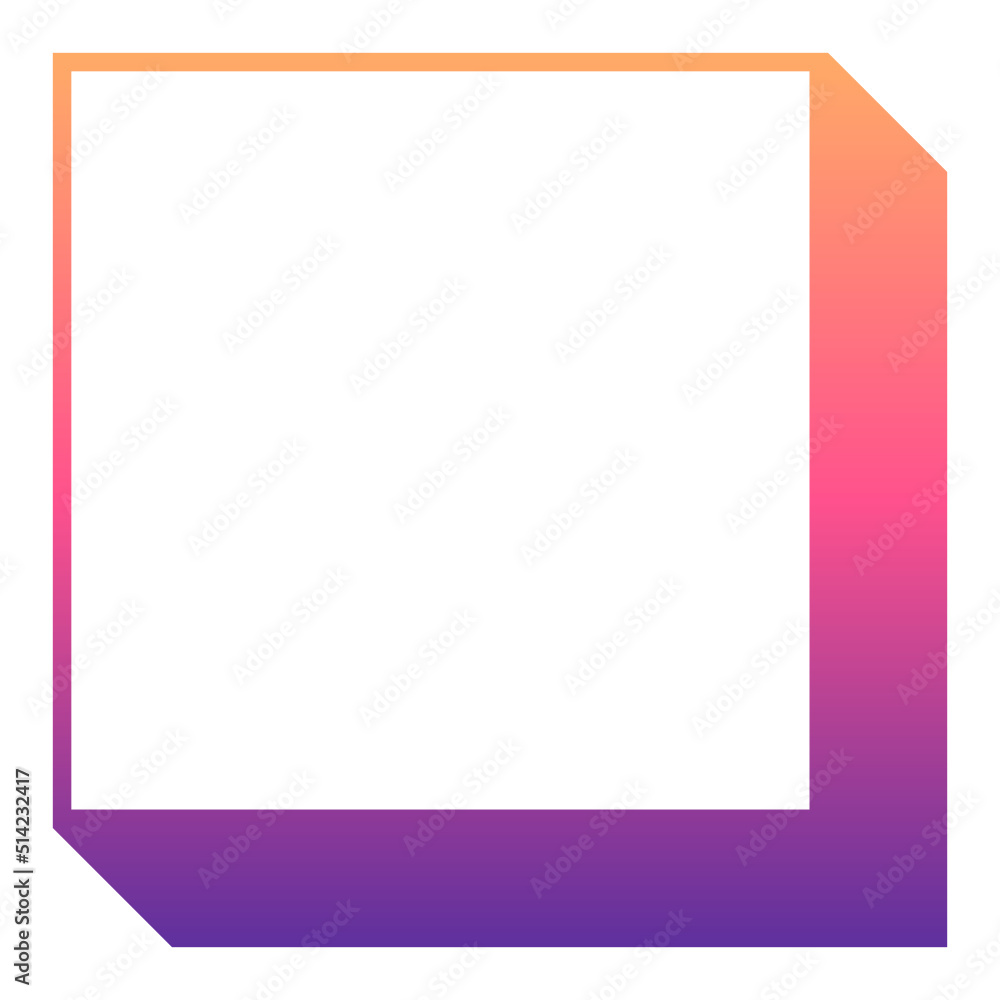 gradient square box frame gradient square box frame