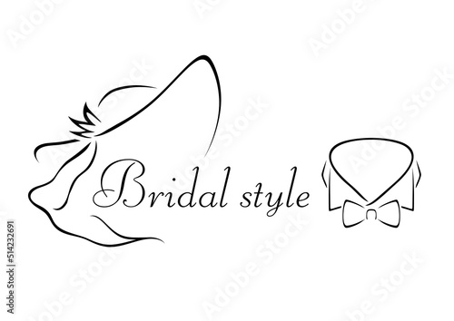 Bridal style. Icon for the design