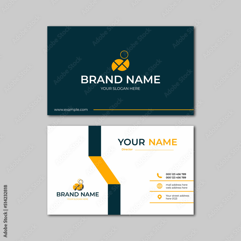 Fototapeta premium elegant modern business card design template