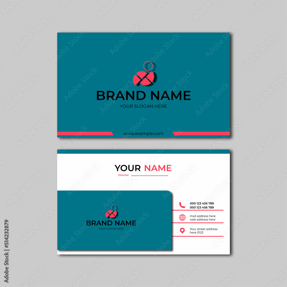 elegant modern business card design template elegant modern business card design template